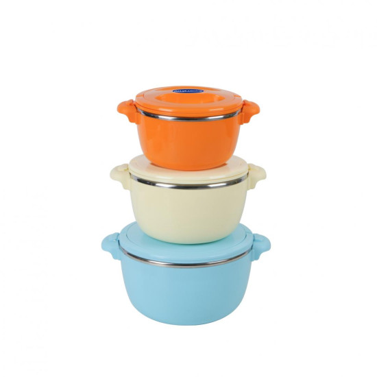 SET 3 CASEROLE TERMICE 2+4+6L,BELLY BLUE, ART OF DINING BY HEINNER SET 3 CASEROLE TERMICE 2+4+6L,BELLY BLUE, ART OF DINING BY HEINNER