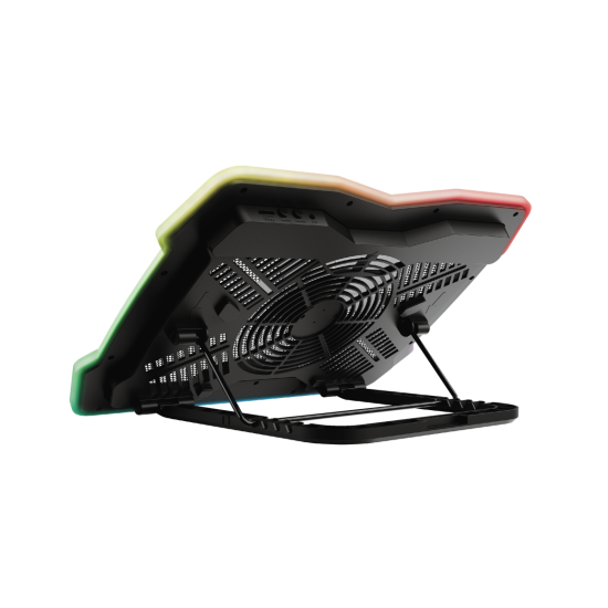 Stand racire Laptop Trust GXT 1126 Aura Multicolour-illuminated, negru