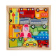 PUZZLE DIN LEMN CU MASINI, 12 PIESE PUZZLE DIN LEMN CU MASINI, 12 PIESE