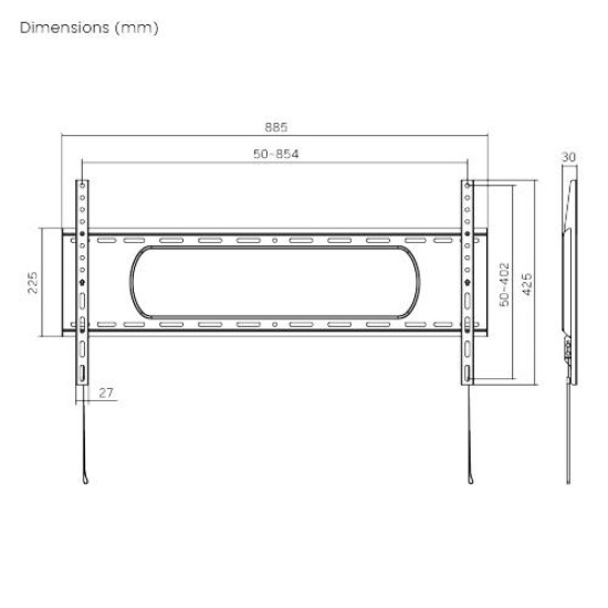 TV MOUNT SERIOUX TV73-48F 43