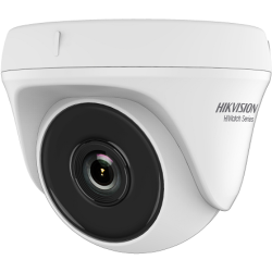 Camera de supraveghere Hikvision TURRET HWT-T150-P-28 quality imaging with 5 MP, 2560 × 1944 resolution , 2.8MM fixed focal lens, 20 m IR distance for bright night imaging, Color: 0.01 Lux @ (F2.0, AGC ON), 0 Lux with IR,  STD/HIGH-SAT,Brightness, Sharpne