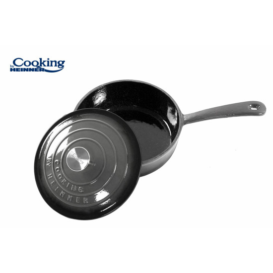 TIGAIE ADANCA FONTA EMAILATA + CAPAC 24 X 8 CM, 2.5 L, MARBLE GREY, COOKING BY HEINNER TIGAIE ADANCA FONTA EMAILATA + CAPAC 24 X 8 CM, 2.5 L, MARBLE GREY, COOKING BY HEINNER