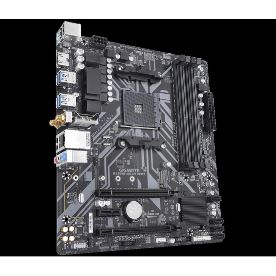 Placa de baza Gigabyte B450M DS3H WIFI, Socket AM4