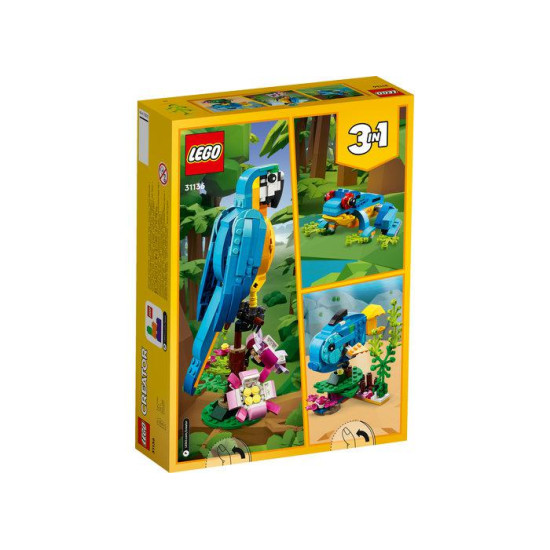 PAPAGAL EXOTIC 3IN1, LEGO 31136 PAPAGAL EXOTIC 3IN1, LEGO 31136