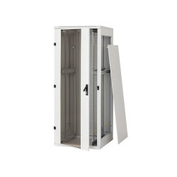 Rack de podea 19 Triton 22U 600x800mm usa fata sticla panouri laterale/spate detasabile sectiuni pentru ventilatie activa, sectiuni acces cabluri sus/jos/spate IP20 gri