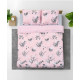 Lenjerie Dubla BBC 4 piese, 132TC - Rose Lenjerie Dubla BBC 4 piese, 132TC - Rose