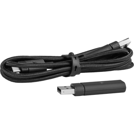 Casti Gaming cu microfon Wireless Corsair HS80 Surround, Dolby Atmos, Over-head, 20Hz - 40 kHz, 32k Ohms @ 1 kHz, transmitator fara fir inclus, Carbon