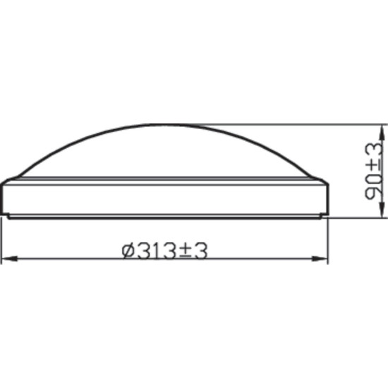 Plafoniera LED Philips Doris CL257, 17W, 1500 lm, lumina calda (2700K), IP44, 31.3cm, Alb