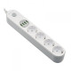 Prelungitor cu protectie Serioux, 4 prize schuko, input 100-240V, 50- 60Hz, output (Total): 2500W - 10A, 4 porturi USB, 4 porturi USB (5V- 3.1A) (Auto Max) 17W, Amperaj port USB (max) 3.4A, functie auto ID, antistatic, buton power/off, lungime cablu 2m, a Prelungitor cu protectie Serioux, 4 prize schuko, input 100-240V, 50- 60Hz, output (Total): 2500W - 10A, 4 porturi USB, 4 porturi USB (5V- 3.1A) (Auto Max) 17W, Amperaj port USB (max) 3.4A, functie auto ID, antistatic, buton power/off, lungime cablu 2m, a