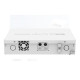 MikroTik Cloud Router Switch 112-8P-4S-IN with QCA8511 400Mhz CPU, 128MBRAM, 8xGigabit LAN with PoE-out, 4xSFP, RouterOS L5, desktop case, PSU