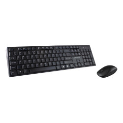 Kit tastatura + mouse Serioux NK9800WR, wireless 2.4GHz, US layout, multimedia, mouse optic 1200dpi, negru, USB, nano receiver