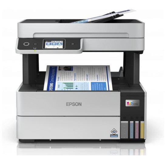 Multifunctional inkjet color Epson EcoTank CISS L6490, dimensiune A4 (Printare,Copiere, Scanare, Fax), printare borderless, viteza 37ppm alb-negru, 23ppm color, rezolutie 4800x1200 dpi, alimentare hartie 250 coli + 35 coli ADF, duplex automat ,scanner CIS