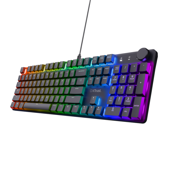 Tastatura Trust GXT 866 Torix cu fir, ng Tastatura Trust GXT 866 Torix cu fir, ng
