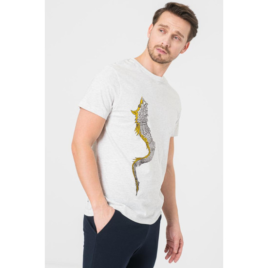 TRICOU CASUAL DRACON BARBATI LIGHT GRAY-XXL TRICOU CASUAL DRACON BARBATI LIGHT GRAY-XXL