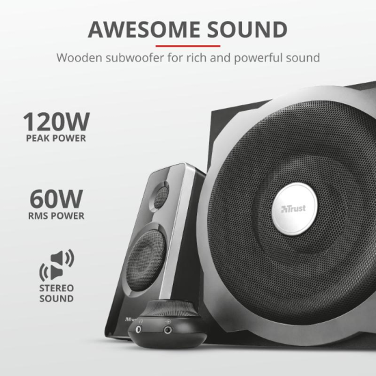 Trust Tytan 2.1 Speaker Set - black Trust Tytan 2.1 Speaker Set - black