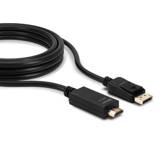 Cablu Lindy LY-36924, DisplayPort to HDMI 10.2G, 5m, negru