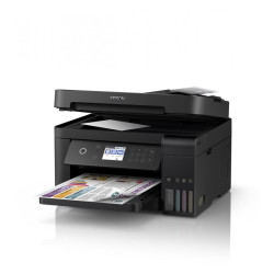 Multifunctional inkjet color CISS Epson L15160, dimensiune A3 (Printare, Copiere, Scanare, Fax), duplex, viteza 32ppm alb-negru, 32ppm color, rezolutie 4800x2400 dpi, alimentare hartie 2 sertare x 250 coli, scanner CIS rezolutie 2400x1200 dpi, ADF 50 coli