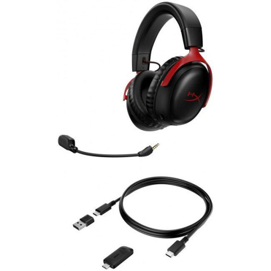 Casti HP HyperX Cloud III Wireless, rosu Casti HP HyperX Cloud III Wireless, rosu