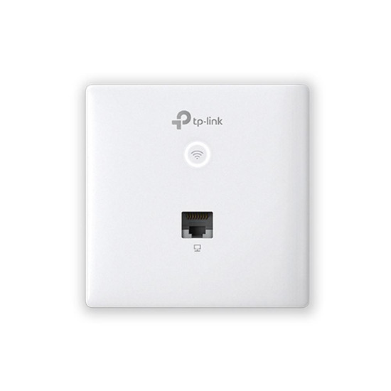 Wireless Access Point TP-Link EAP230-WALL, 1× 10/100/1000 Mbps Ethernet Port, 802.3af/802.3at PoE, 2 Dual-Band Antennas, 2.4 GHz: 2× 4 dBi, 5 GHz: 2× 3.6 dBi, Mounting: Wall Plate Mounting, Wireless Standards: IEEE 802.11n/g/b/ac, 5 GHz: 867 Mbps, 2.4 GHz