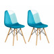 SET 2 SCAUNE STIL SCANDINAV- BLUE