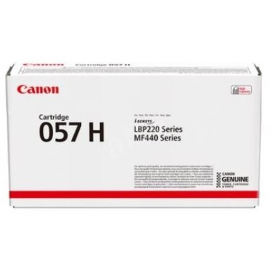 Toner Canon CRG057H black, capacitate 10k pagini, pentru LBP223DW; LBP226DW; LBP228X; MF443DW; MF445DW; MF446X; MF449X. Toner Canon CRG057H black, capacitate 10k pagini, pentru LBP223DW; LBP226DW; LBP228X; MF443DW; MF445DW; MF446X; MF449X.