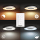 Plafoniera LED Philips Hue Still, Bluetooth, 27W (204W), 2400 lm, lumina alba (2200-6500K), IP20, Metal/Plastic, 39.1cm, Argintiu, Intrerupator cu variator inclus Plafoniera LED Philips Hue Still, Bluetooth, 27W (204W), 2400 lm, lumina alba (2200-6500K), IP20, Metal/Plastic, 39.1cm, Argintiu, Intrerupator cu variator inclus