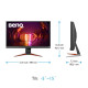 MONITOR BENQ EX240N 23.8 inch, Panel Type: VA, Backlight: LED backlight, Resolution: 1920x1080, Aspect Ratio: 16:9,  Refresh Rate:165Hz, Response time GtG: 4ms(GtG), Brightness: 250 cd/m², Contrast (static): 3000:1, Viewing angle: 178°/178°, HDR10, Color 