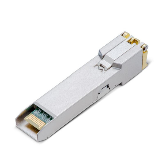 Modul SFP TP-Link 10G BASE-T RJ45 SFP+, TL-SM5310-T, Standarde si Protocoale: IEEE Std 802.3, 802.3ab, 802.3bz, 82.3an, Data Rate: 10.3 Gbps, Interfata: 1× 10G RJ45 Port.