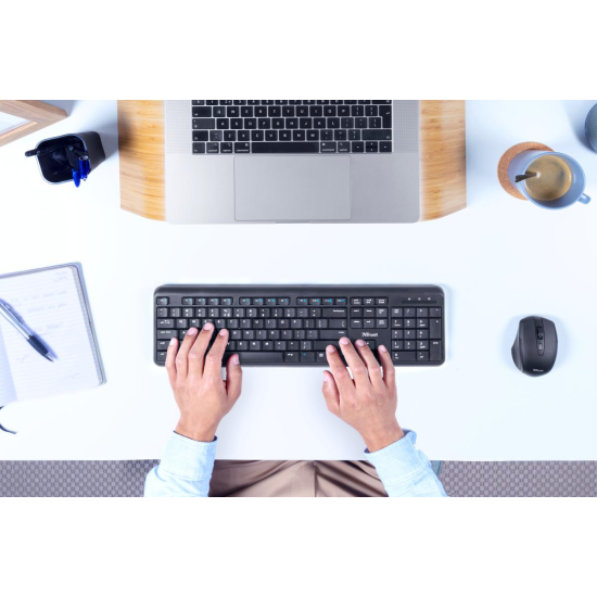 Kit tastatura si mouse Trust ODY, Wireless, negru Kit tastatura si mouse Trust ODY, Wireless, negru