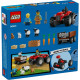 TRACTOR ROSU CU REMORCA SI OI,LEGO 60461