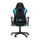 Scaun gaming X by Serioux, Torin, ajustabil, material textil, piston pe gaz, manere reglabile, baza stea cu 5 picioare, greutate maxima admisa 150Kg, perne detasabile, negru si albastru