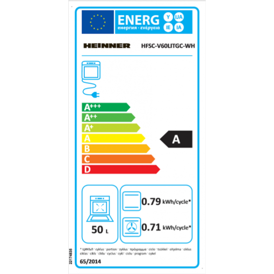 ARAGAZ MIXT HEINNER HFSC-V60LITGC-WH