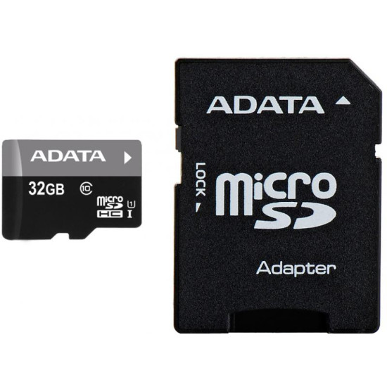 Card de Memorie MicroSD ADATA 32Gb, Adaptor SD, Class 10