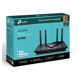 TP-Link Wireless Router, ARCHER AX55 ;WI-FI 6 ,dual band AX3000 5 GHz: 2402 Mbps (802.11ax), 2.4 GHz: 574 Mbps(802.11ax), Standard and Protocol: IEEE 802.11ax/ac/n/a 5 GHz, IEEE 802.11ax/n/b/g 2.4 GHz4 x Antene Externe fixe, 1× Port WAN/LAN Gigabit, 4× Po