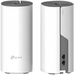 TP-Link Sistem Mesh Wi-Fi pentru întreaga casă AC1200, DECO E4(2-PACK);2 10/100Mbps WAN/LAN Ports, 1 Power Port, SDRAM: 128 MB, Flash:16 MB, 2 internal dual-band antennas per Deco unit, Standarde Wireless:IEEE 802.11 ac/n/a 5 GHz, IEEE 802.11 b/g/n 2.4 GH