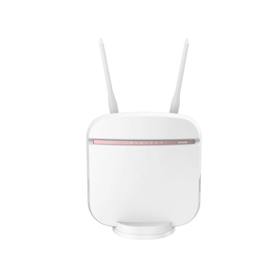 D-Link Router Wireless DWR-978 5G, AC2600, Dual-Band, MU-MIMO, Porturi: 4 x Gigabit RJ-45, 1 x WAN, suporta pana la 128 dispozitive conectate, 2 x antene externe detasabile, viteza wireless: 1733 Mbps 5 GHz, 800 Mbps 2.4 GHz, 5G/4G LTE/3G via SIM, 1 x USB