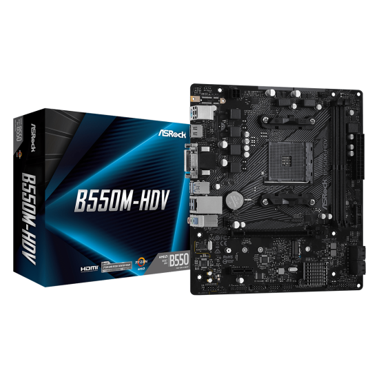 Placa de baza ASRock B550M-HDV, Socket AM4 Placa de baza ASRock B550M-HDV, Socket AM4