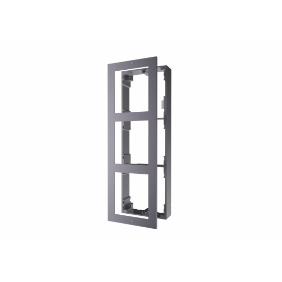 Panou frontal pentru 3 module videointerfon modular Hikvision DS-KD-ACW3; permite conectarea a 3 module de videointerfon modular; mo ntareaplicata; material aluminiu; dimensiuni: 320.8mm x 107mm × 4mm; Panou frontal pentru 3 module videointerfon modular Hikvision DS-KD-ACW3; permite conectarea a 3 module de videointerfon modular; mo ntareaplicata; material aluminiu; dimensiuni: 320.8mm x 107mm × 4mm;