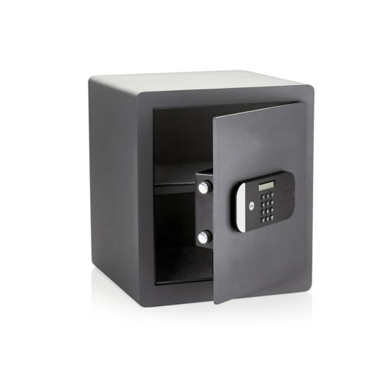 Seif de maxima securitate Yale, 400x350x340 mm, YSEM/400/EG1; Caracteristici: Ușa tăiată cu laser-întărită cu placă armată anti- forare; Mecanism deschidere ușă automat; Încuietoare motorizată cu nivel de securitate ridicat; Blocare timp de 1min în cazul Seif de maxima securitate Yale, 400x350x340 mm, YSEM/400/EG1; Caracteristici: Ușa tăiată cu laser-întărită cu placă armată anti- forare; Mecanism deschidere ușă automat; Încuietoare motorizată cu nivel de securitate ridicat; Blocare timp de 1min în cazul