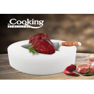 TOCATOR PROFESIONAL PENTRU MACELARIE Φ40 X 10CM, ALB, CHEF LINE , COOKING  BY  HEINNER