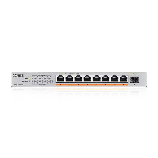 SWITCH ZYXEL XMG105H 8 PORT POE 1 SPF+ SWITCH ZYXEL XMG105H 8 PORT POE 1 SPF+