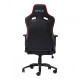 Scaun gaming X by Serioux, Kessian, ajustabil, piele sintetica, piston pe gaz, manere reglabile, baza stea cu 5 picioare, greutate maxima admisa 150Kg, perne detasabile, negru si rosu