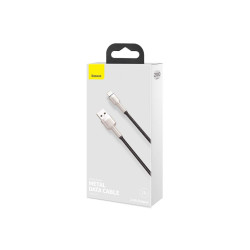 CABLU alimentare si date Baseus Cafule Metal, Fast Charging Data Cable pt. smartphone, USB la Lightning Iphone 2.4A, 2m, negru