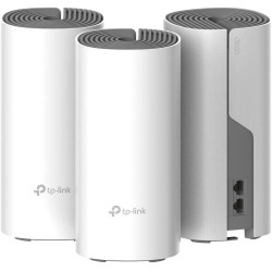 TP-Link Sistem Mesh Wi-Fi pentru întreaga casă AC1200, DECO E4(3-PACK);2 10/100Mbps WAN/LAN Ports, 1 Power Port, SDRAM: 128 MB, Flash:16 MB, 2 internal dual-band antennas per Deco unit, Standarde Wireless:IEEE 802.11 ac/n/a 5 GHz, IEEE 802.11 b/g/n 2.4 GH