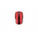Mouse Serioux, Rainbow 400, fara fir, USB, senzor optic, distanta de operare; 10m, precizie: 1000/1600DPI ajustabila, 4 butoane, 2x baterie AAA, sisteme de operare: Windows / Mac OS / Linux, rosu