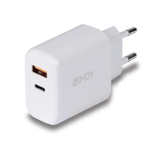 Incarcator Lindy USB Type-A & C 30W Incarcator Lindy USB Type-A & C 30W