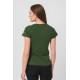 TRICOU  LOGOMULTICOLOR FEMEI  BOTTLE GREEN-L