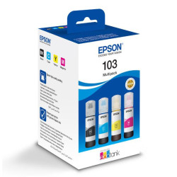 Kit cartuse cerneala Epson 103, multipack (cyan,magenta,yellow,black), pentru EcoTank L5296 EcoTank L5290 EcoTank L3266 EcoTank L3260 EcoTank L3256 EcoTank L3251 EcoTank L3250 EcoTank L3211 EcoTank L3210 EcoTank L1250 EcoTank L1210.