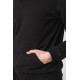 BLUZA COTON CASUAL FEMEI BLACK-XL