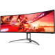 Monitor LED AOC AG493QCX, 48.8inch, DFHD VA, 4ms, 144Hz, negru